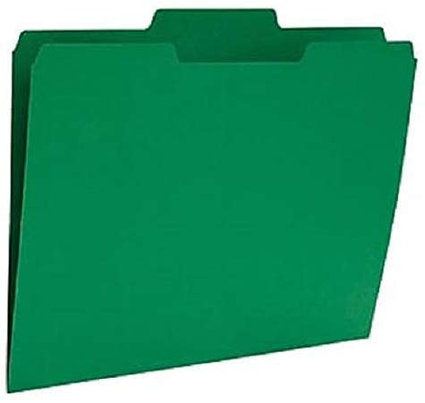 [Australia - AusPower] - 1InTheOffice Green File Folders Top-Tab File Folder, 3 Tab, Green Folders, Letter Size, 24/Pack 