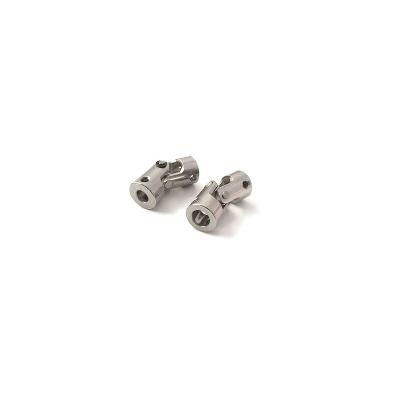 [Australia - AusPower] - BENLIUDH 4 Pcs Universal Joint Shaft Coupling 3.17mm to 4mm Inner Dia U Joint Coupler with Screws 3.17-4mm silver 