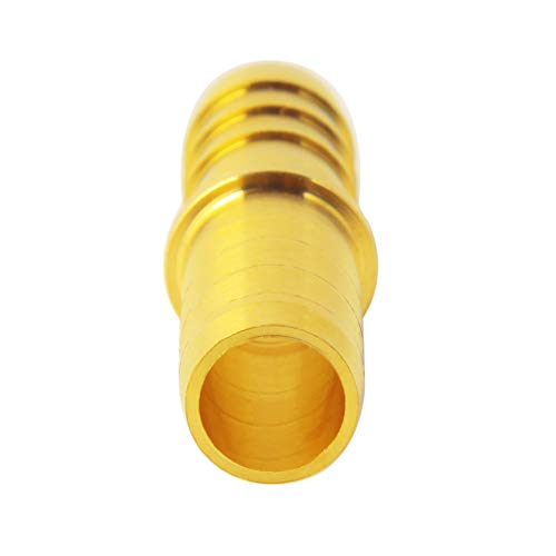 [Australia - AusPower] - Metaland Brass 5/16" Hose Barb Splicer Mender Euqal Barbed Coupler Round Union Adapter (Pack of 2) 