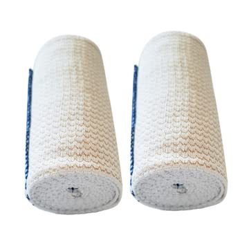 [Australia - AusPower] - SPA SLENDER Elastic Bandages Sport Combo - Hook and Loop Closure – Non-Latex – Two of 2 inch, Two of 3 inch and Two of 4 inch Compression Bandages… 6 Pack 
