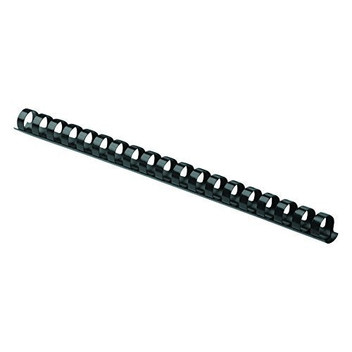 [Australia - AusPower] - Fellowes Plastic Comb Bindings, 3/8 inch Diameter, 55 Sheet Capacity, Black, 100 Combs/Pack 