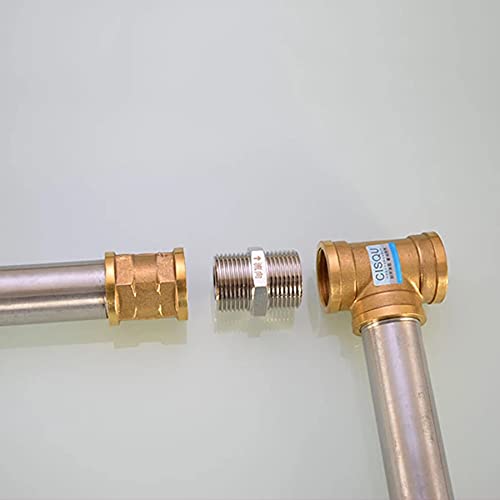[Australia - AusPower] - Hooshing Brass Check Valve 1/2" Male to 1/2" Male Thread Non Return One Way Prevent Backflow Male to Male 