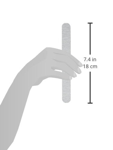[Australia - AusPower] - ForPro Professional Collection Zebra Foam Board (100/100 Grit) Double-Sided Manicure Nail File, Black, 50 Count 100/100 Grit 