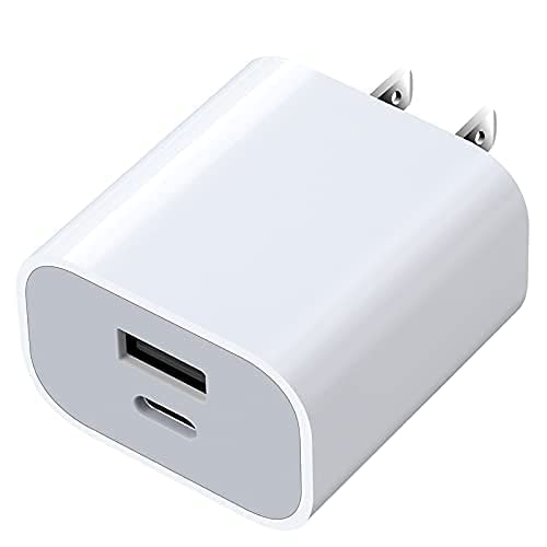 [Australia - AusPower] - YOWOCHUNG XYY-PD20CAU 20Ｗ Fast Charger, Durable Port Type-C and USB Fast Charger, Wall Charger PD Power Adapter for iPhone 11/12/13 Pro/Max/Plus 