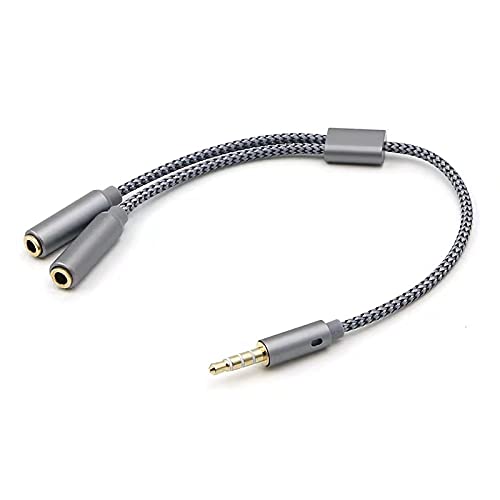[Australia - AusPower] - PENGSHENG (3 Pack) 2 in 1 3.5mm Headphone Splitter Adapter, Female to Male & Headset Adapter (Microphone + Audio) Stereo Jack Y Cable Suitable for PS4,PS5,Nintendo Switch,Phone,Laptop 