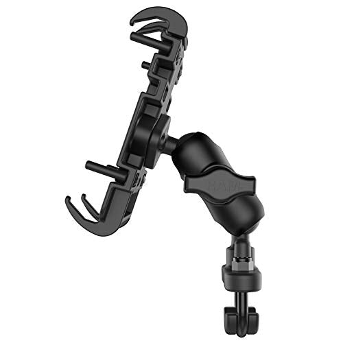 [Australia - AusPower] - RAM Mounts Quick-Grip Phone Mount with Handlebar U-Bolt Base RAM-B-149Z-A-PD3U with Short Arm for Motorcycle, ATV/UTV, Bike Small Phones 