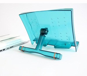 [Australia - AusPower] - Actto BST-03 Semi-transparent Blue Portable Reading Stand/Book stand Document Holder (180 angle adjustable) 