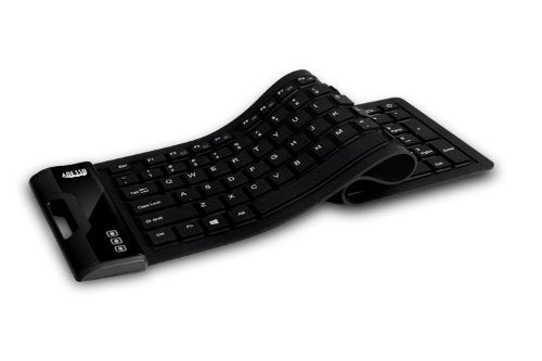 [Australia - AusPower] - Adesso SlimTouch 232 Antimicrobial Waterproof Flexible Keyboard for Windows 8/7/Vista/XP/2000 (AKB-232UB), black 