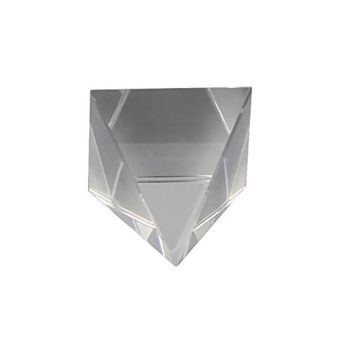 [Australia - AusPower] - Pyramid Crystal, Optical Glass Triangular Prism, Energy Generator Prisms, for Teaching Experiment Tool Light Spectrum Physics and Photo Photography Family Decoration Gift, 60mm 2.36inch 