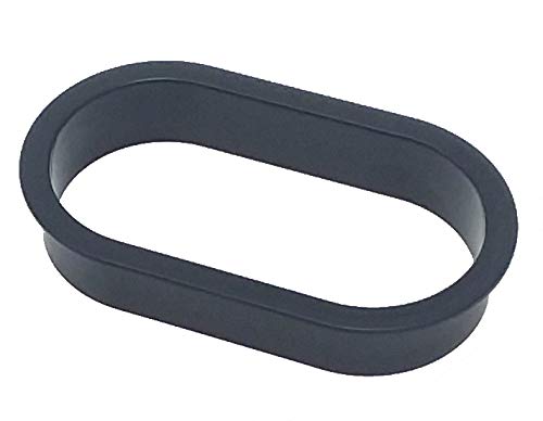 [Australia - AusPower] - Desk Grommet w/Cover for Oval 1.75x3.25 Inch Hole. Black Plastic 3 Pack for Cable Management 