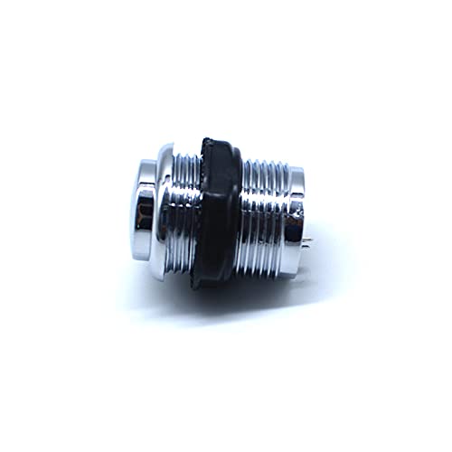 [Australia - AusPower] - Arcity 5 Pcs 24mm Arcade Push Buttons Round Chrome Plated Silver Jamma MAME Video Game Parts Console Machine DIY New, HY-SHANL116 