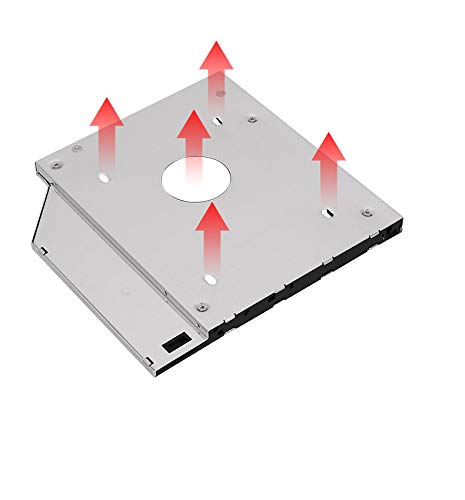 [Australia - AusPower] - Padarsey Universal 12.7mm SATA to SATA 2nd SSD HDD Hard Drive Caddy Adapter Tray Enclosures Compatible with DELL HP Lenovo ThinkPad ACER Gateway ASUS Sony Samsung MSI Laptop 