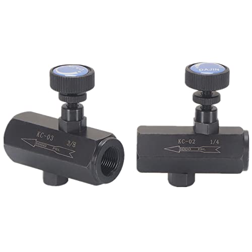 [Australia - AusPower] - Flow control valve 3/8" Throttle valve check valve NPT 3000PSI Steel Hydraulic (3/8") 