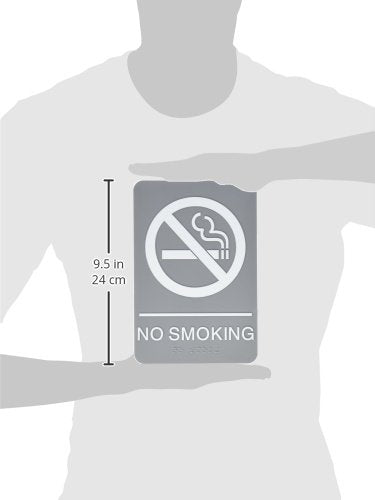 [Australia - AusPower] - U.S. Stamp and Sign ADA Plastic No Smoking Sign (USS4813) 