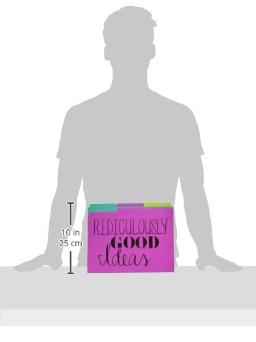 [Australia - AusPower] - Roobee Gold Brilliant Thoughts, Ridiculously Good Ideas, File & Forget Decorative File Folders (Set of 9) 