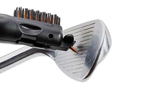 [Australia - AusPower] - Frogger Golf BrushPro Retractable Dual-Bristle Club Brush/Groove Cleaner Blue 