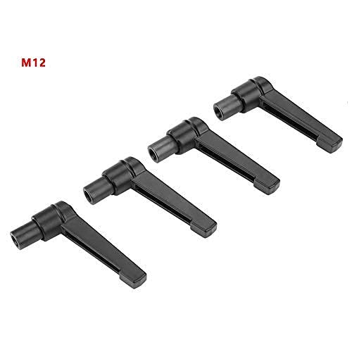 [Australia - AusPower] - 4 pcs Lever Handle M12, Machine Cam Lever Adjustable Clamping Knob Stainless Steel Female Thread Nuts M4/5/6/8/10/12 (M12-95mm) 