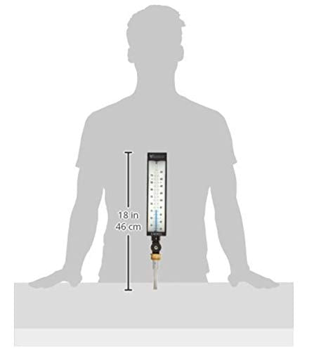 [Australia - AusPower] - PIC Gauges WGTC Thermometer AS5H942AL 9" Scale, 3-1/2" Stem Length, 30/240° F Temperature Range Blue Spirit Filled Industrial Thermometer with Aluminum Case and Adjustable Angle Stem 30-240 Deg F Without Thermowell 