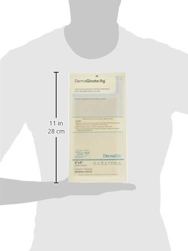 [Australia - AusPower] - Dermarite Industries Deracinate Ag Silver Alginate, 4 X 8, 5 Count 