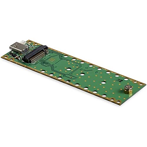 [Australia - AusPower] - StarTech.com USB-C 10Gbps to M.2 NVMe SSD Enclosure - Portable External M.2 NGFF PCIe Aluminum Case - 1GB/s Read/Write - Supports 2230, 2242, 2260, 2280 - TB3 Compatible - Mac & PC (M2E1BMU31C) Basic 