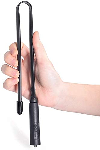 [Australia - AusPower] - Bingfu Dual Band VHF UHF 136-520MHz 18.5 inch Foldable CS Tactical SMA Female Ham Radio Antenna for Kenwood Wouxun Baofeng BF-F8HP UV-5R UV-82 BF-888S GT-3 Handheld Ham Two Way Radio Walkie Talkie 