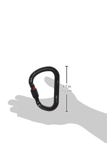 [Australia - AusPower] - Petzl - William, Locking Carabiner for Belaying Black Large 