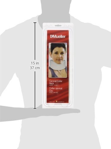 [Australia - AusPower] - Mueller Sports Medicine Cervical Collar Neck Brace, White, One Size 