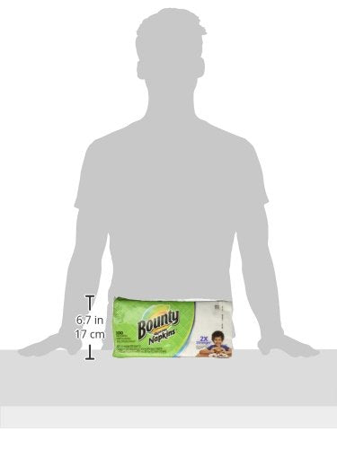[Australia - AusPower] - Bounty Quilted Napkins, 1-Ply, 12.1In X 12In, 100/PK, White 
