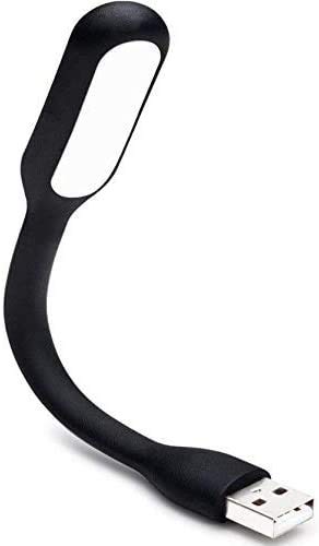 [Australia - AusPower] - USB LED Light Lamp for Power Bank, Portable USB led Night Light Lamp with Flexible Arm, Flexible Gooseneck Reading USB LED Light Lamp,Compatible for Laptop, Notebook, Reading Lamp, Eye Care (6-Black) 
