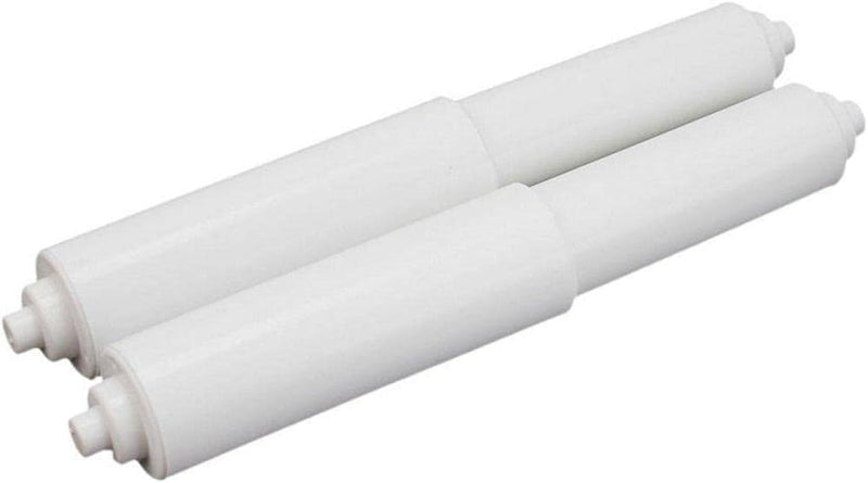 [Australia - AusPower] - 1Pc White Adjustable Tissue Box Paper Roll Core Replacement Bathroom Plastic Toilet Paper Roll Paper Spring Cores Roller Holder Rods Paperï¼ŒToilet Paper Holders, Hardware 