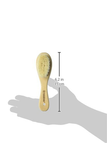 [Australia - AusPower] - Haakaa Wooden Baby Hairbrush with Natural Goat Wool Bristles 1 pk 