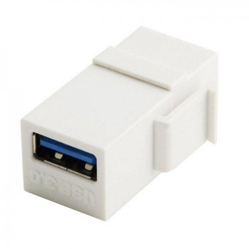 [Australia - AusPower] - USB 3.0 A Female to A Female Extension Keystone Jack Coupler Adapter for Wall Plate Panel USB Cable CableCC 