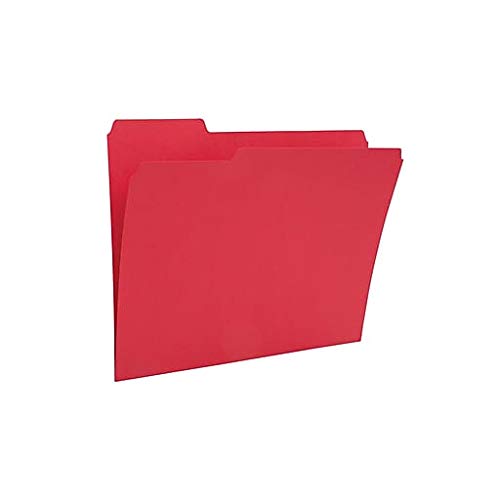 [Australia - AusPower] - 1InTheOffice Red File Folders, Top-Tab File Folders, 3 Tab, Red, Letter Size, 24/Pack 