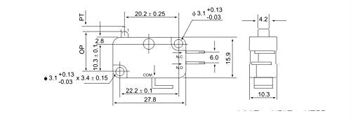 [Australia - AusPower] - TWTADE / 10pcs Universal Microwave Door Oven Freezer Micro Limit Switch Series AC/DC 125V 250V V-15-1C25 Snap Action for Arduino 