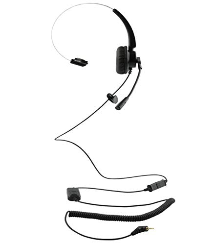 [Australia - AusPower] - WirelessFinest Headset Headphones with Volume + Mute Control Replacement for Cisco SPA Series Spa303 Spa504g and Other, Polycom Soundpoint IP 320 330, Grandstream, Cortelco 