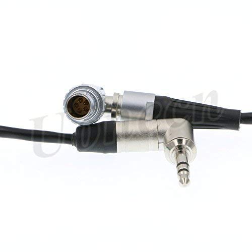 [Australia - AusPower] - Uonecn Sound Device Time Code Cable Right Angle 3.5mm to 0B 5 pin Male Tentacle Sync Adapter Cable 