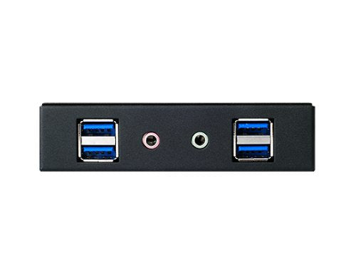 [Australia - AusPower] - Silverstone Tek Aluminum 3.5-Inch Drive Bay with USB 3.0X4 and HD Audio Ports (FP32B-E) 