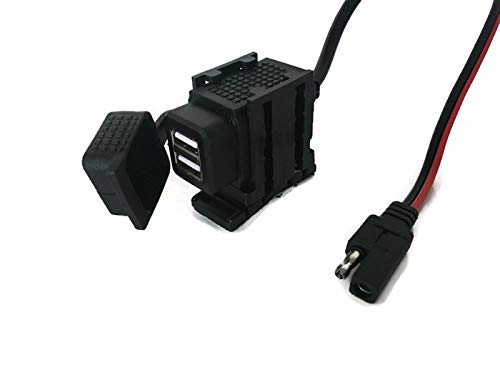 [Australia - AusPower] - VIKING POWER - Motorcycle USB Charger - Waterproof Quick Charge Dual Port Phone Power - 12V SAE connector to USB 