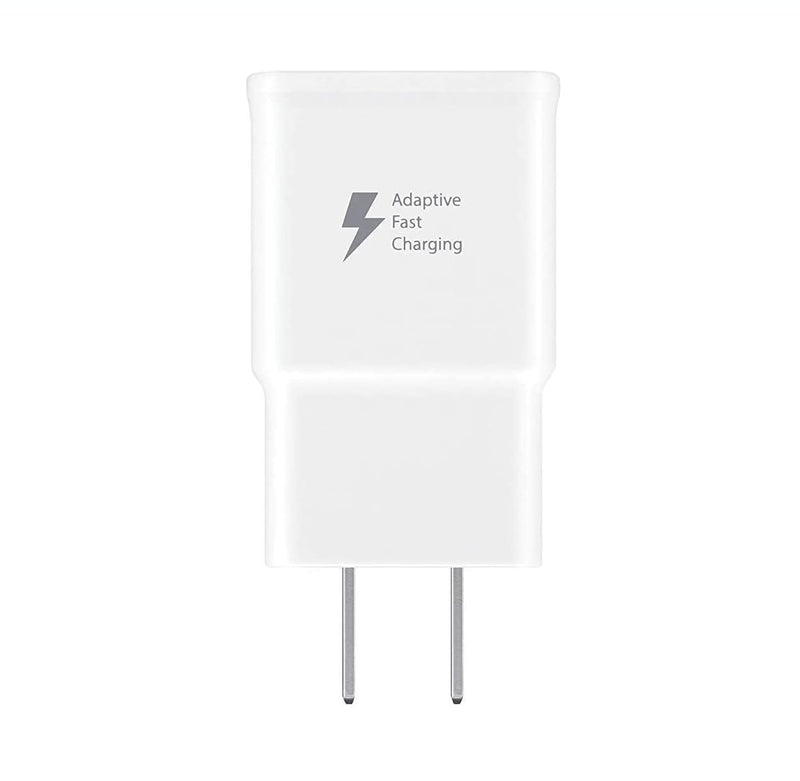 [Australia - AusPower] - Samsung Fast Adaptive Wall Adapter Charger for Galaxy S10 Lite S9 Plus Note 9 S8 Note 8 EP-TA20JBE - 4 Foot Type C/USB-C Cable and OTG Adapter - White 