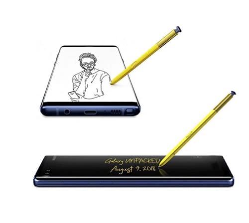 [Australia - AusPower] - MATEMAY Galaxy Note 9 penTouch Screen S Pen for Samsung Galaxy Note9 Note 9 N9600 N960F EJ-PN960 Smart Stylus Samsung Stylus+Without Bluetoot+Card pin+Nibs（ Yellow） 