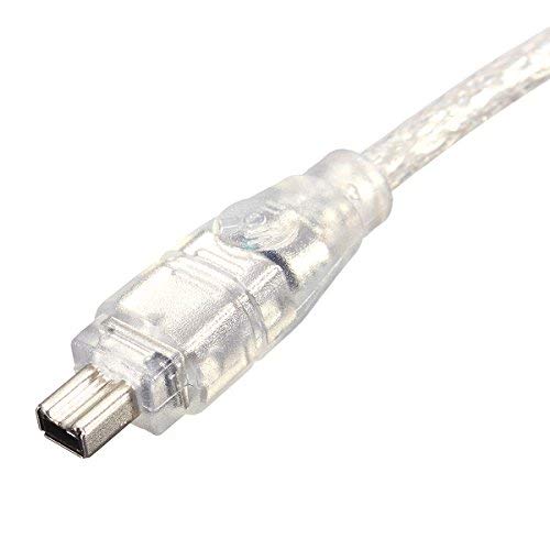 [Australia - AusPower] - cablecc USB Male to Firewire IEEE 1394 4 Pin Male iLink Adapter Cord Cable for Sony DCR-TRV75E DV Adapter Transparent USB Male to Firewire IEEE 1394 4 Pin 