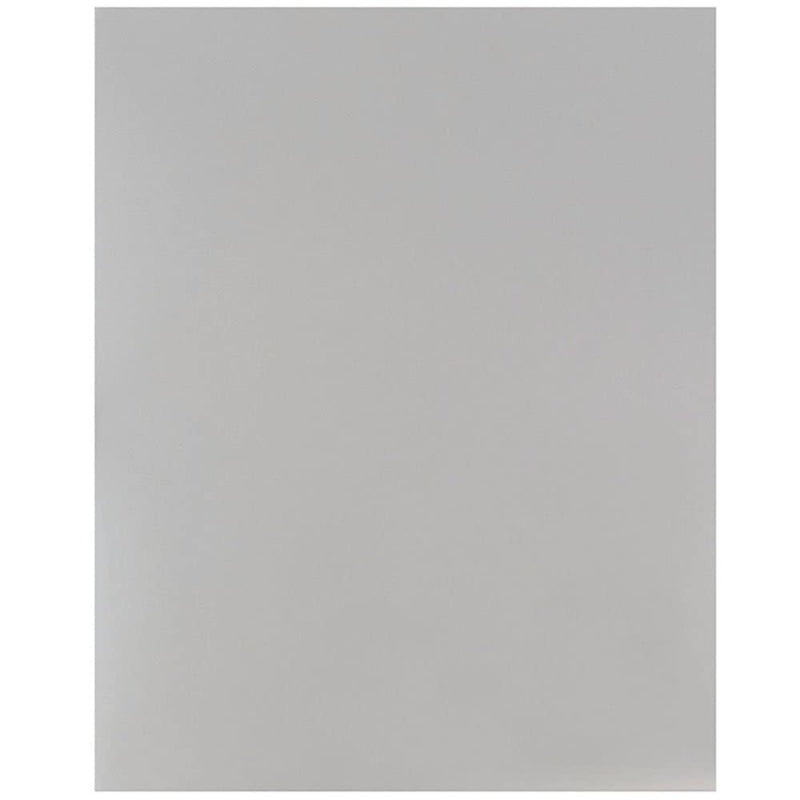 [Australia - AusPower] - JAM PAPER Laminated Two Pocket Glossy School Folders - Letter Size - High Gloss Silver - 6/Pack Pack of 6 Folders 
