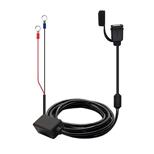 [Australia - AusPower] - GIVUBES Motorcycle USB Charger Kit SAE to USB Cable Adapter Waterproof USB Charger Quick 3.14Amp Port for Motorcycle Cellphone Tablet etc. 