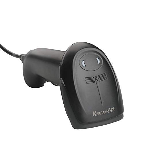 [Australia - AusPower] - Kercan 130T Wired Automatic USB 2D QR PDF417 Data Matrix Barcode Scanner UPC EAN Bar Code Reader Black 
