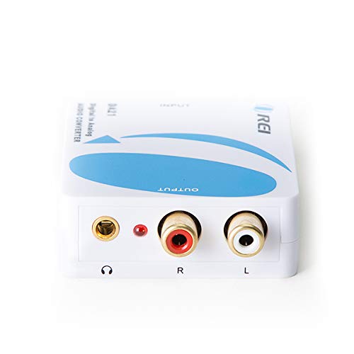 [Australia - AusPower] - OREI Digital to Analog Audio Converter - Optical SPDIF/Coaxial to RCA L/R with 3.5mm Jack Support Headphone/Speaker Output DA21 