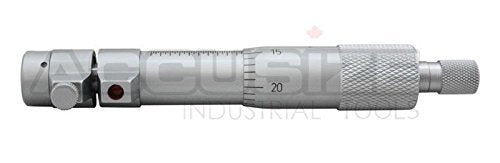 [Australia - AusPower] - Accusize Industrial Tools 0.2-1.2'' by 0.001'' Inside Micrometer, Satin Chrome Finished, Eg00-3221 0.2-1.2" 