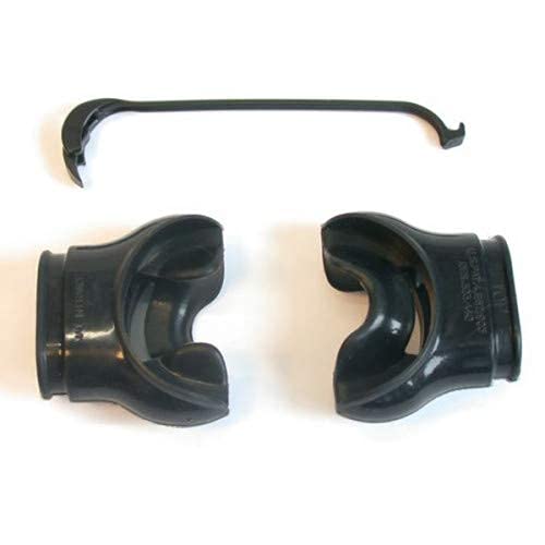 [Australia - AusPower] - Aqua Lung Comfo-bite Mouthpiece, Black 2Pack 