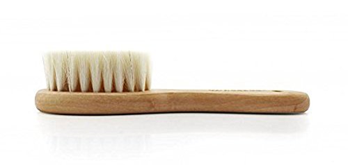 [Australia - AusPower] - Haakaa Wooden Baby Hairbrush with Natural Goat Wool Bristles 1 pk 