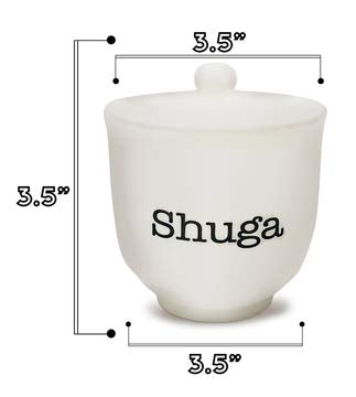 [Australia - AusPower] - Sugar Bowl | Cute Ceramic "Shuga" Dish with Lid | Perfect Hostess Gift or Housewarming Gift 