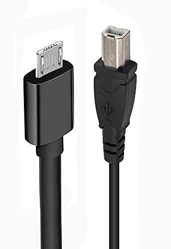 [Australia - AusPower] - Micro USB to Printer Cable, Traovien 2PCS Micro USB 5pin Male to USB Type B Data and Charge Cable,Android Phone pc to Printer Cable Printer,Scanner,Electronic midi Piano,Etc.(1M/3.3Feet) 
